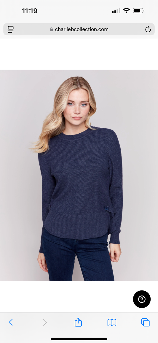 Side Tab Sweater