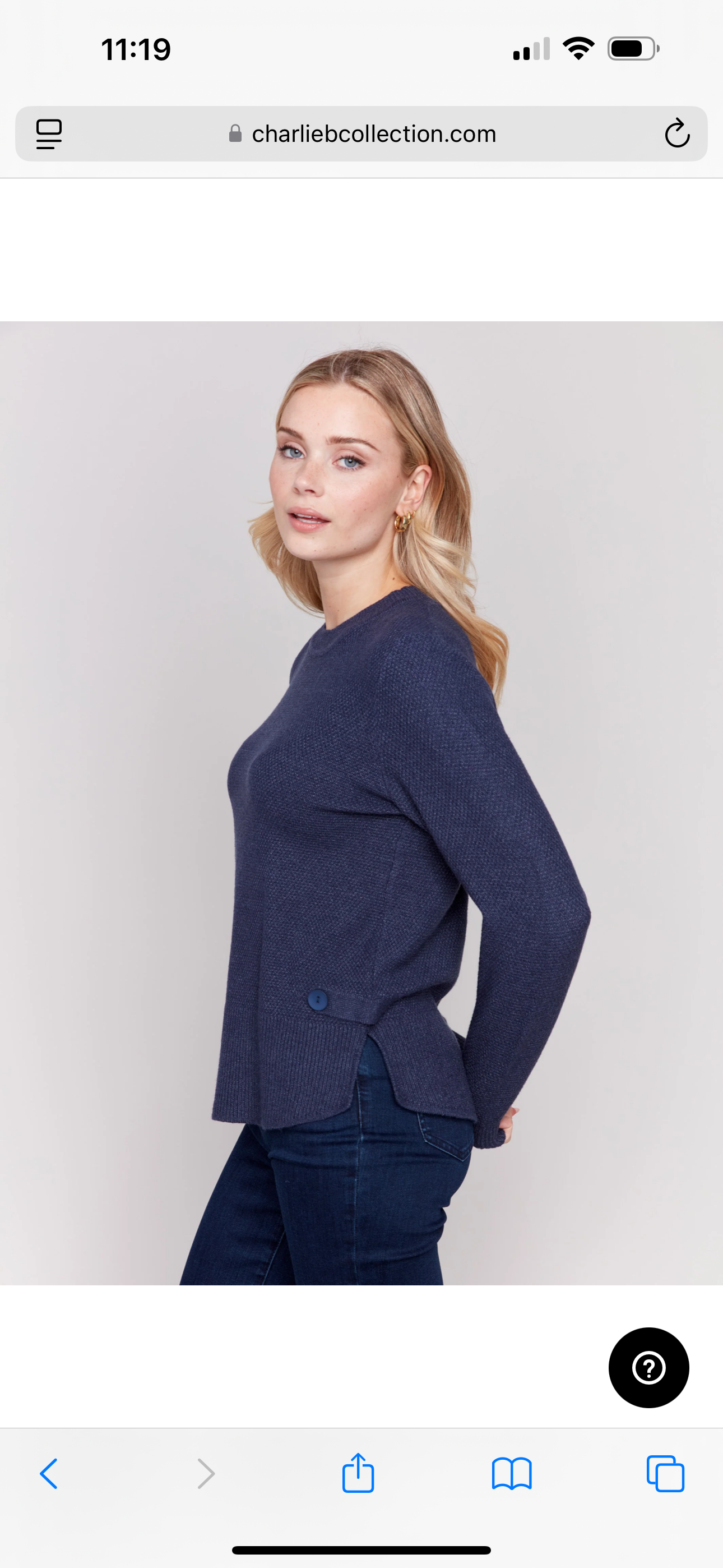 Side Tab Sweater