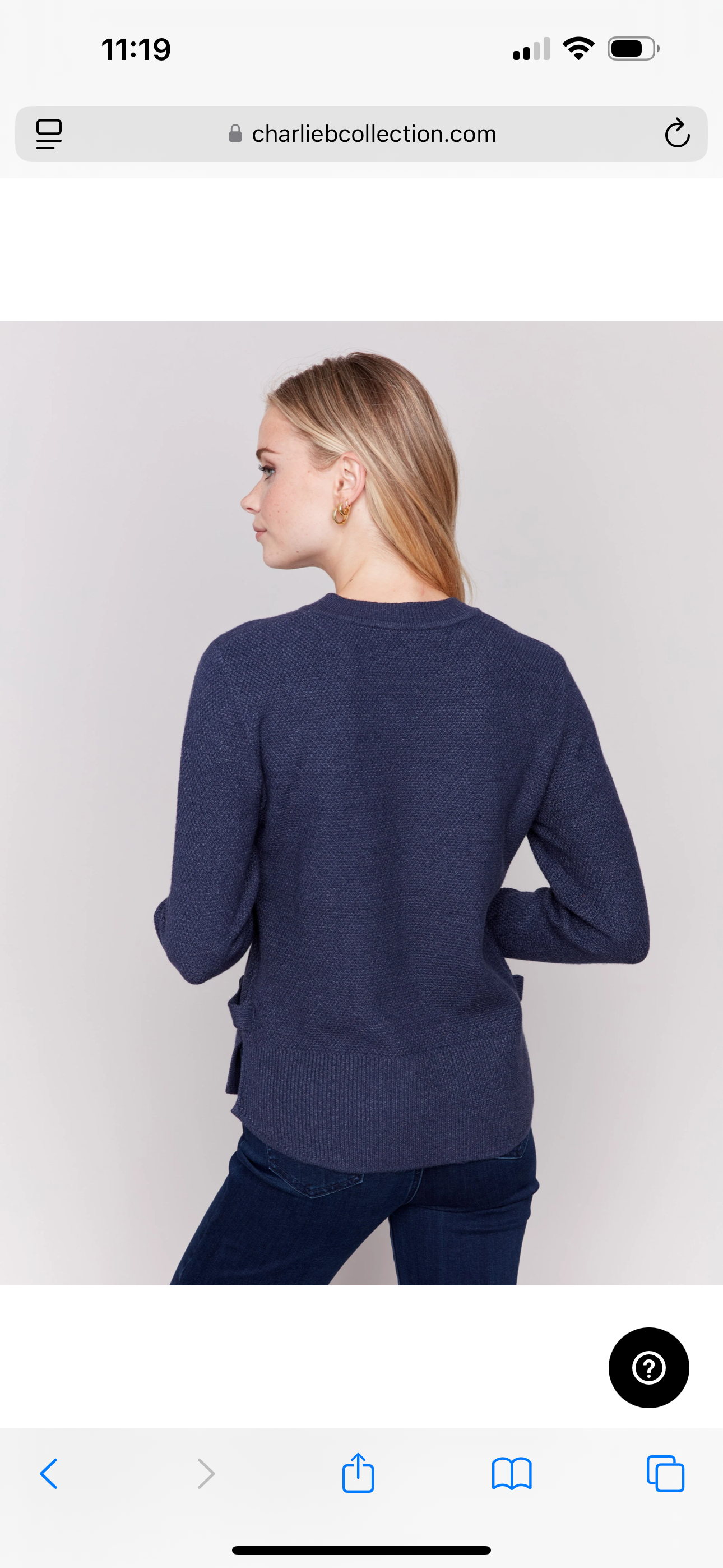 Side Tab Sweater